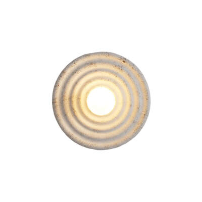LED Wall Lamp | Drip Ripple | Round Casting Resin Plate | Warm White | 22cm