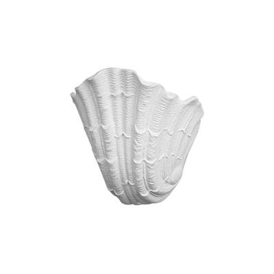 LED Wall Lamp | Clam Shell | Plaster Base | Warm White