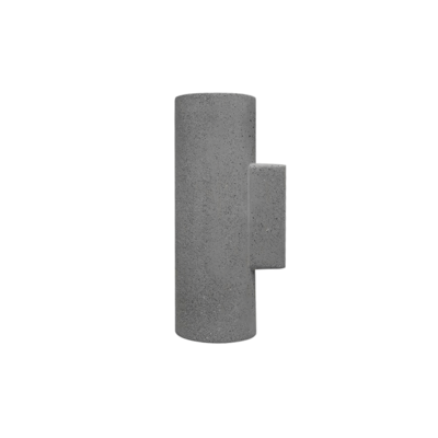 16W Exterior Wall Pillar Lamp | Concrete Up & Down | Grey