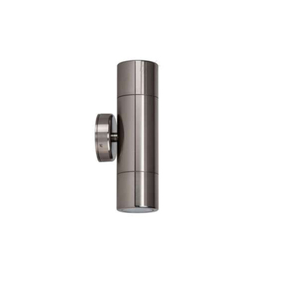 LED Exterior Wall Pillar Lamp | 18W Up & Down | IP 65 Titanium | 