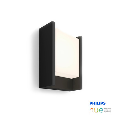 Philips Hue Fuzo | 15W Black Outdoor Wall Lamp