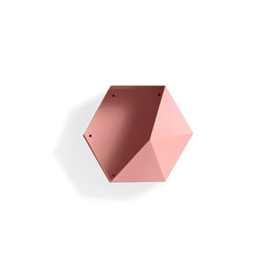 Wall Rack Macaroon | Hexagon | Cherry Pink