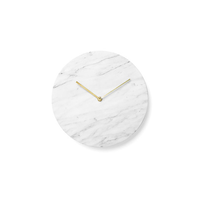 Nordic Wall Decor | Marble Clock | Italian Statuario | 12Inch