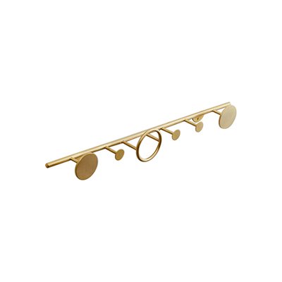 Floating Wall Shelf | Tower Rack Dot Horizontal | Brass Gold
