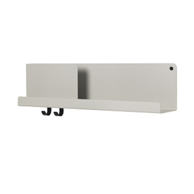 Danish Wall Shelf | Minimalist Folded | Medium - 62cm | Grey