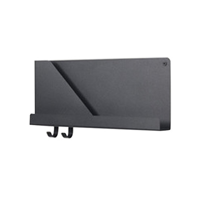 Danish Wall Shelf | Minimalist Folded | Small - 50cm | Black
