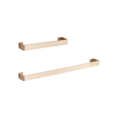 Floating Wall Shelf | Tower Rack With Hook | Brass Gold