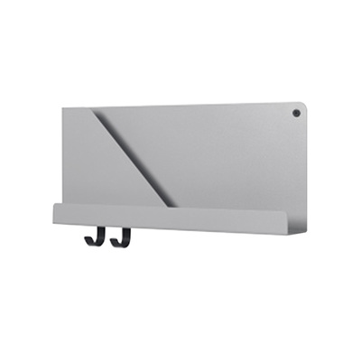Danish Wall Shelf | Minimalist Folded | Small - 50cm | Grey