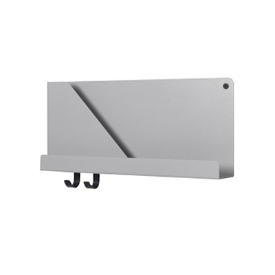 Danish Wall Shelf | Minimalist Folded | Small - 50cm | Grey