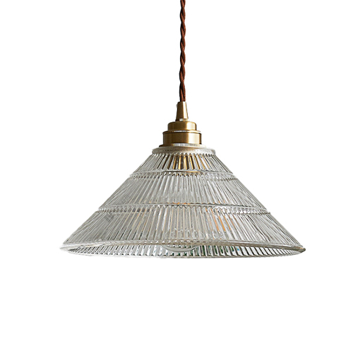 Lectory LED Pendant Lamp MORU Brass Cone Brass Holder